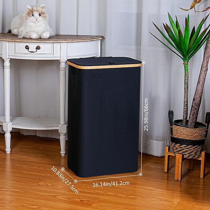iEGrow 75L Slim Laundry Hamper, Narrow Laundry Basket - Image 2