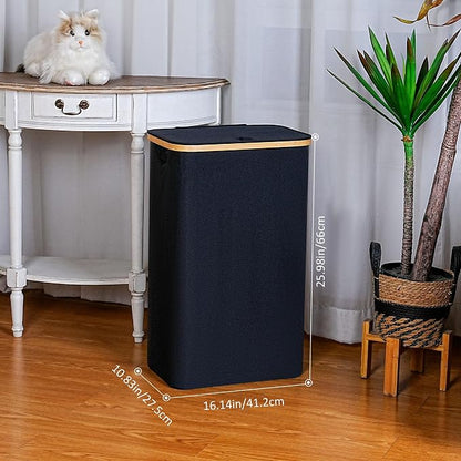 iEGrow 75L Slim Laundry Hamper, Narrow Laundry Basket - Image 2