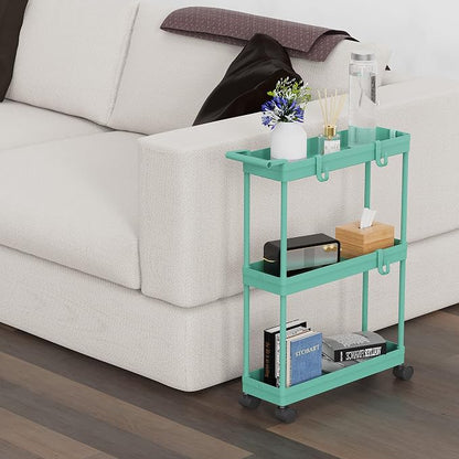 Simple Houseware 3-Tier Slim/Narrow Storage Cart - Image 6