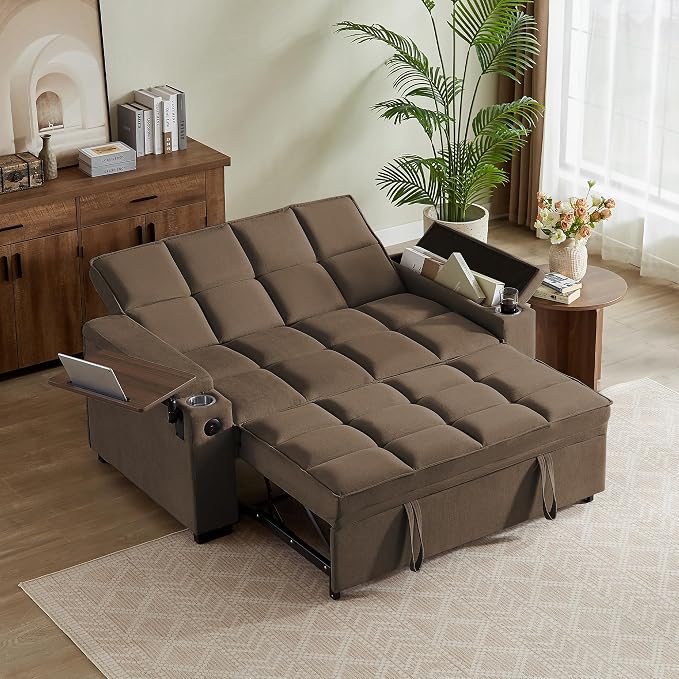 hansones ​66" Multi-Functional Pull-Out Sofa Bed by hansones