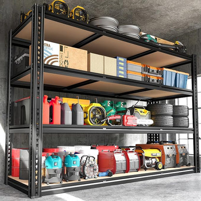 ROOMFAVE 60" W Garage Shelving Metal Shelving 2800LBS Storage Shelves Heavy - Image 7
