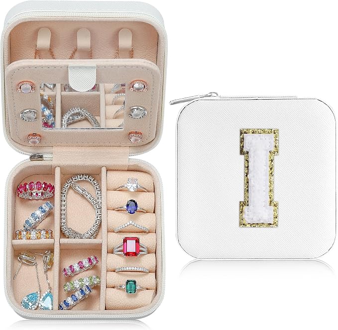 Parima Women's Jewelry Organizer | Necklace, Ring Organizer | White Travel Gift by PARIMA