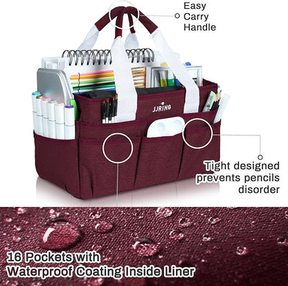JJRING Craft Organizer Tote Bag, Art Storage Caddy - Image 4