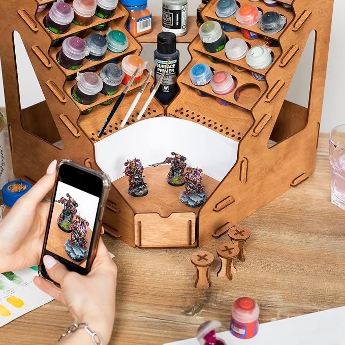 Plydolex Plywood Corner Model Paint Organizer - Image 5