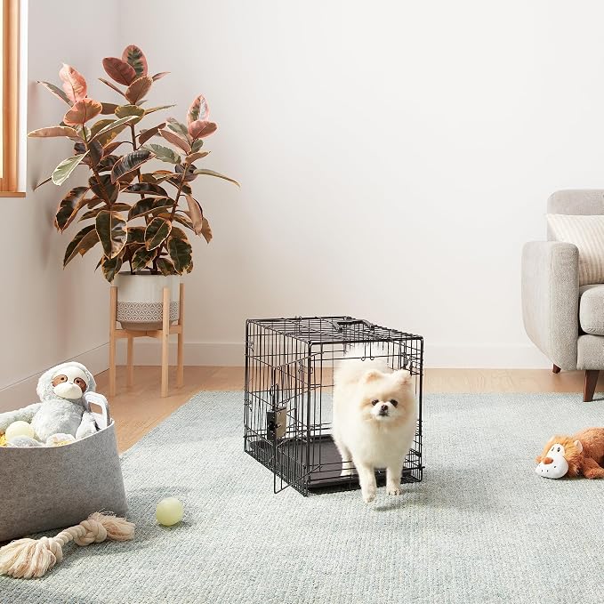 Amazon Basics Durable, Foldable Metal Wire Dog Crate - Image 5