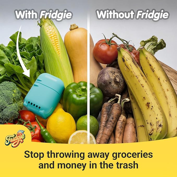 Fridgie Produce Saver, Ethylene Gas Absorber, Fridge Lettuce Keeper - Image 3