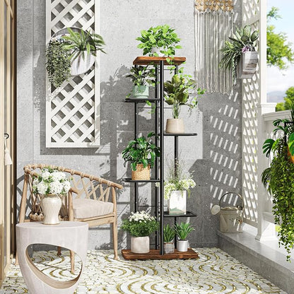 Simple Trending Plant Stand Indoor Outdoor, 6 Tier Plant Shelf, Tall Corner - Image 7