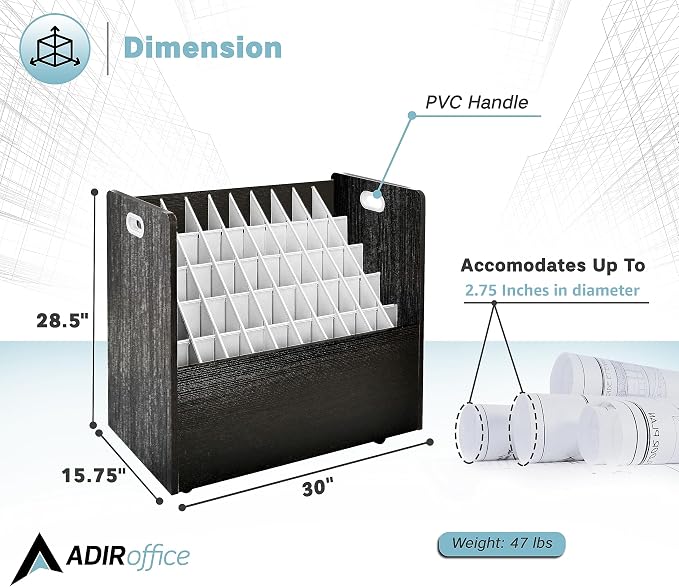 Adir Blue Print Storage Organizer - Image 2