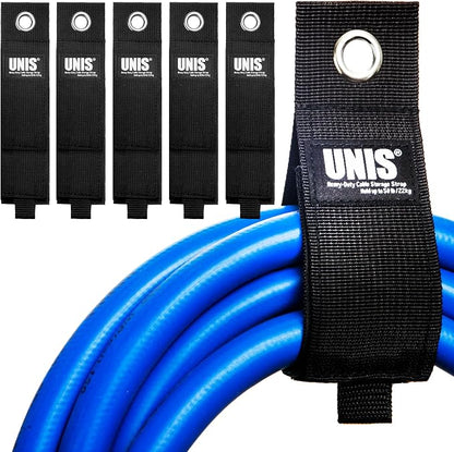 5 Pack Heavy Duty Large 13-inch Extension Cord Storage Organize Cables by Birch