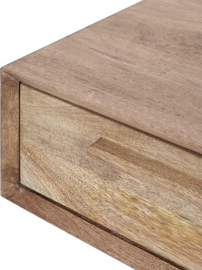 Kate and Laurel McCutcheon Floating Wood Storage Shelf, Natural Wood, - Image 6
