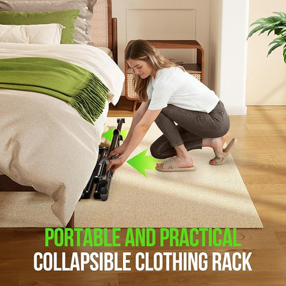 MAXLEAD HOME Clothes Rack Foldable Clothing Rack, 64.5''H Collapsible Garment - Image 4