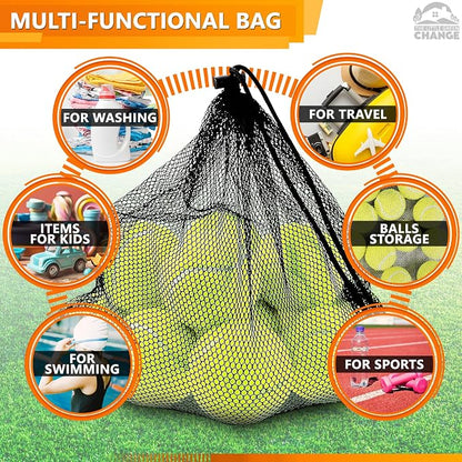 12 Pcs Mesh Laundry Bags Drawstring, 12.6x15.5 In, Nylon | Mesh Bags - Image 5