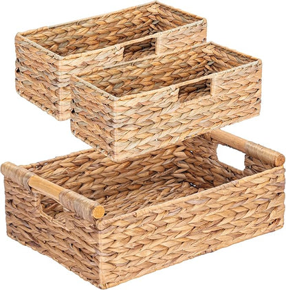 VATIMA Large Water Hyacinth Storage Baskets by VATIMA
