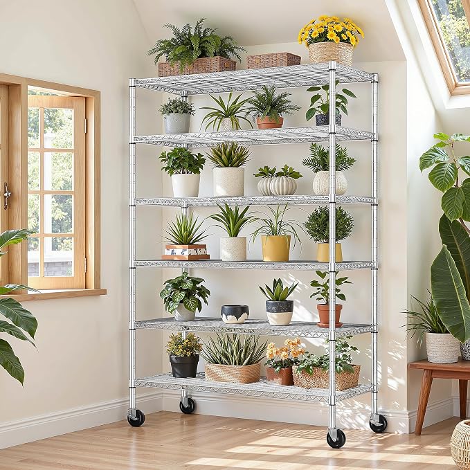 Romorgniz 6-Tier Rolling Storage Shelves - Image 9