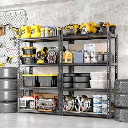 Heavy Duty Garage Storage Shelves, 2000 Lbs Capacity, 4-Tier Adjustable Storage - Image 8