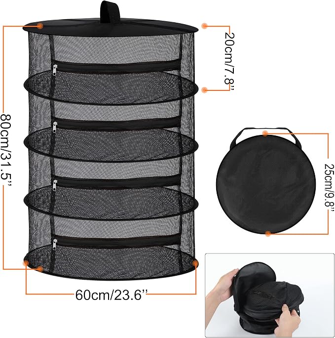 Desy & Feeci 4-Layer Herb Drying Rack - Image 3