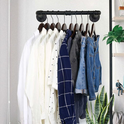 WEBI Clothing Rack Wall Mount, Heavy Duty Iron Garment Rack Bar, Retail Display - Image 6