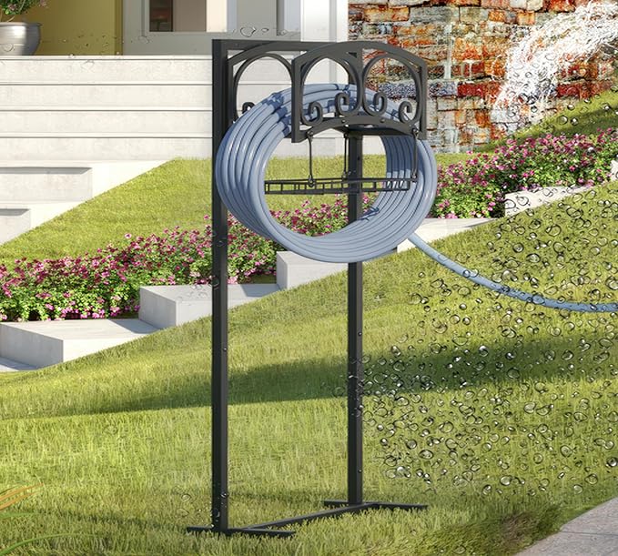 Freestanding Garden Hose Holder by Calidola