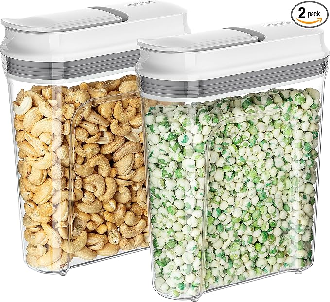 MR.SIGA Airtight Cereal Dispenser Set, Storage Containers by MRSIGA