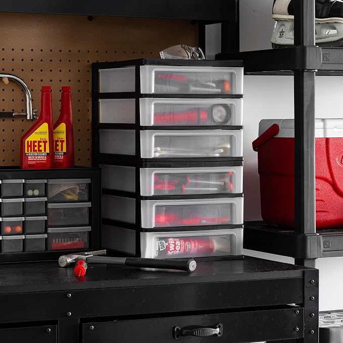 IRIS USA Plastic Stacking Desk Top 3-Drawer Storage Organizer, - Image 2