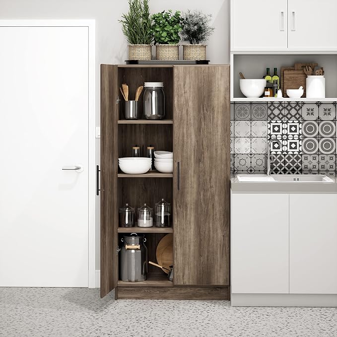 Prepac Elite Tall Garage Storage Cabinet & Pantry Storage Cupboard, 2-Door - Image 8