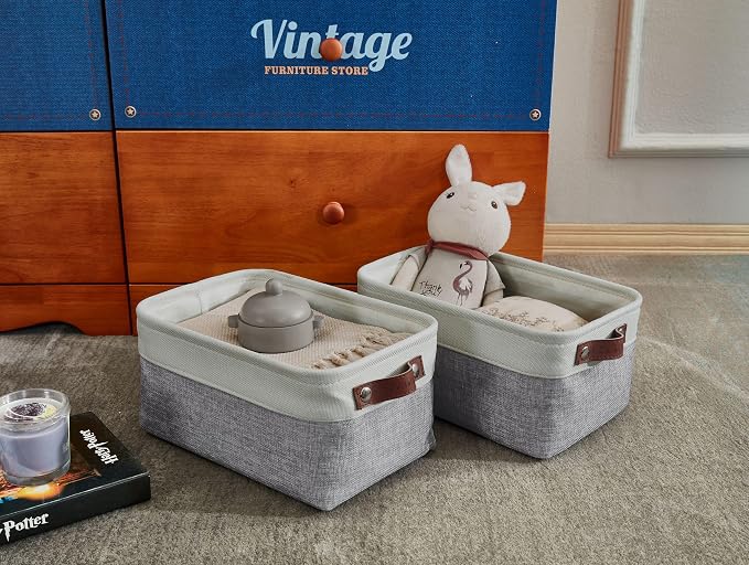DECOMOMO Small Storage Basket, Closet Storage Bins, Baskets - Image 8
