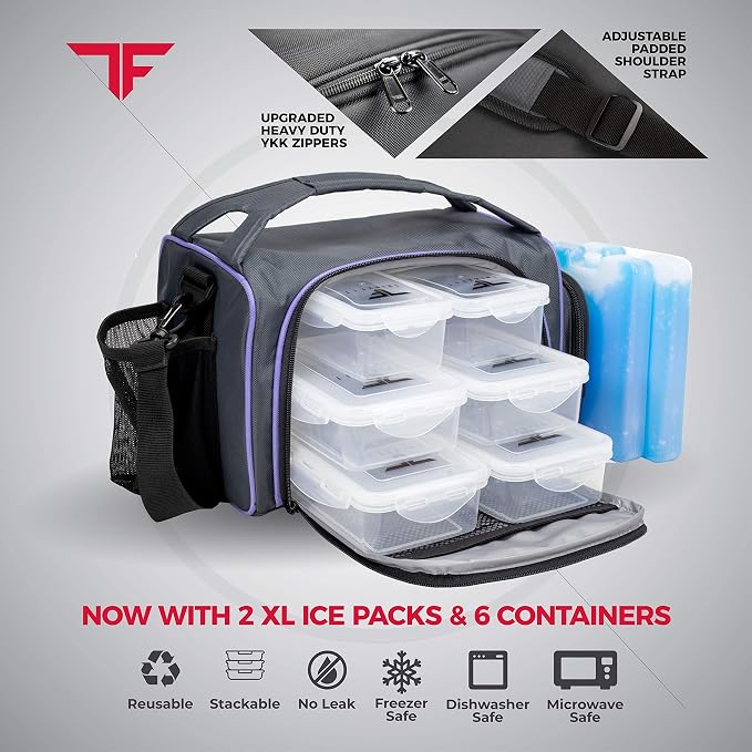 ThinkFit Insulated Meal Prep Lunch Box - Image 4