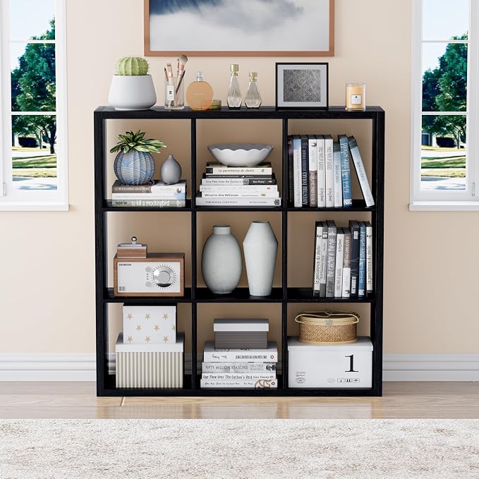 Cube Storage Organizer Bookcase, Decorative 11 inch Open Back Cubical Shelf - Image 2