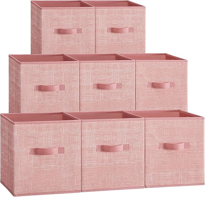 SONGMICS Storage Cubes, 10.2 x 10.2 x 11 Inches Non-Woven Fabric Bins by Unknown