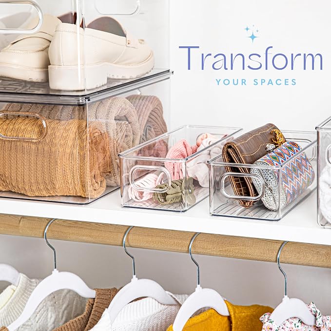 primebox Plastic Food Storage 8 Pack Clear Container Bin - Image 2