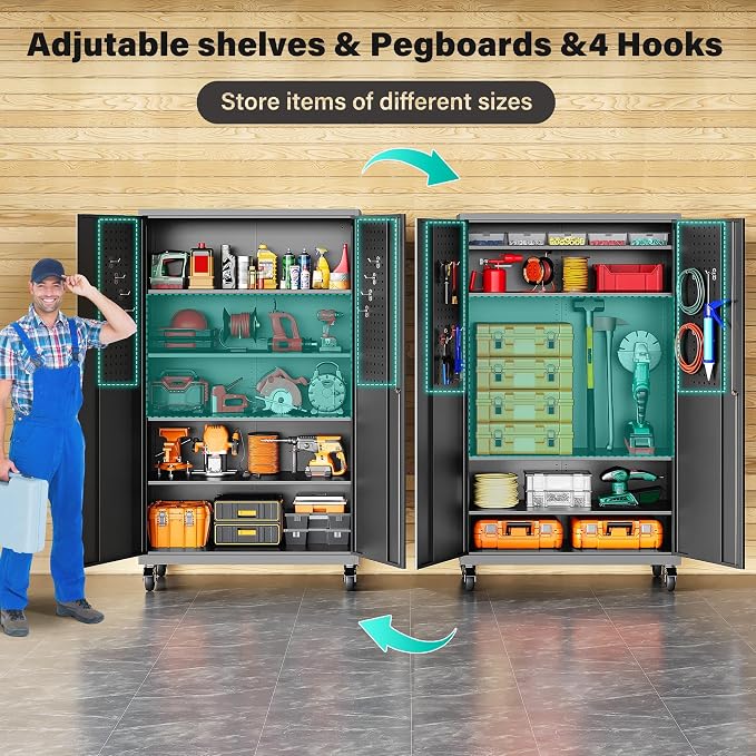 Wide & Deep Metal Storage Cabinet - Image 8