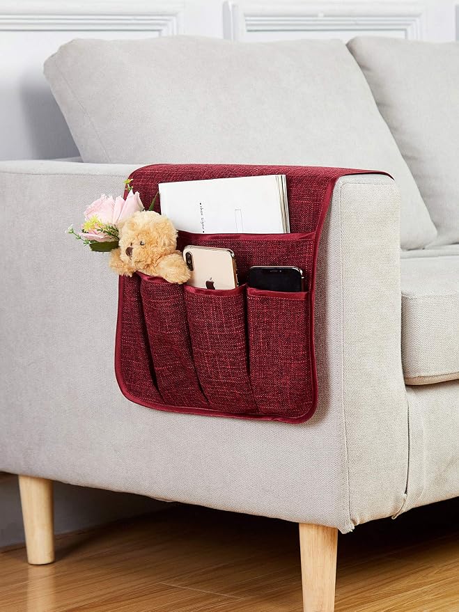 FLYILY Sofa Armrest Organizer Non-Slip Arm Chair Hanging Caddy Remote Control - Image 2