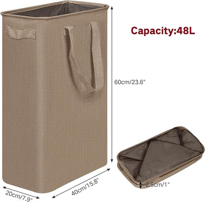 efluky Slim Laundry Basket, Narrow Laundry Hamper - Image 2