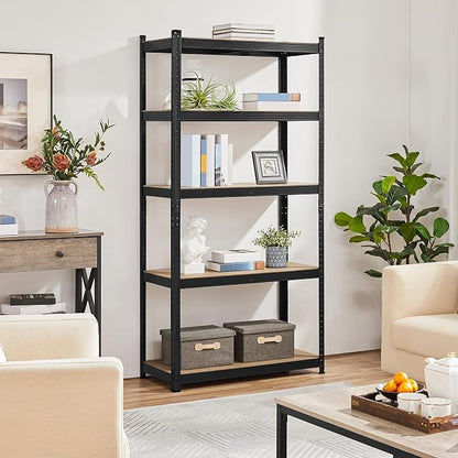 Topeakmart 5-Tier Utility Shelves, Metal Storage Shelves Garage Shelving Unit - Image 2