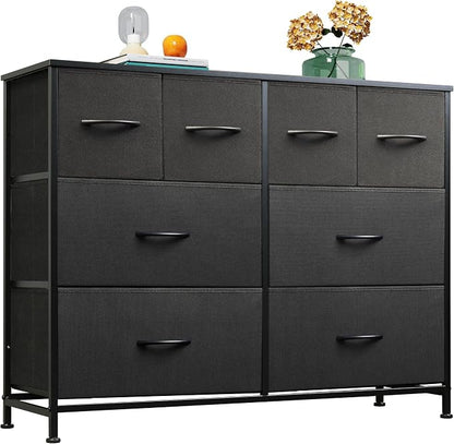 WLIVE Dresser for Bedroom with 8 Drawers, Wide Fabric Dresser for Storage and by WLIVE