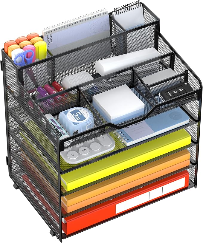 Docnest 5 Tier Mesh Desk Organizer by DocNest