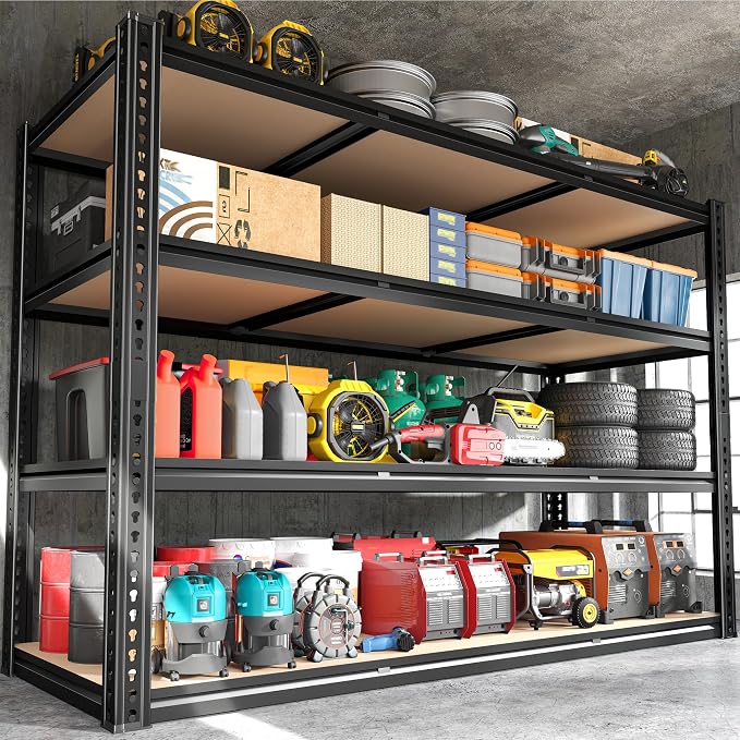 ROOMFAVE 60" W Garage Shelving Metal Shelving 2800LBS Storage Shelves Heavy - Image 9