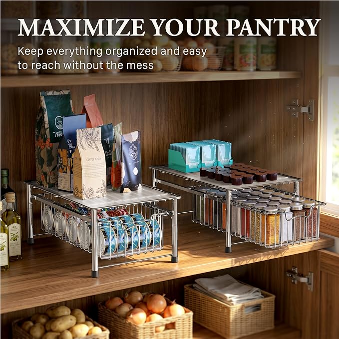 Simple Houseware Stackable Basket Drawer - Image 7