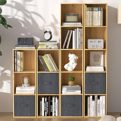 3 Cube Storage Organizer, Cube Shelf，3 Tier Cube Low Bookcase Freestanding - Image 10