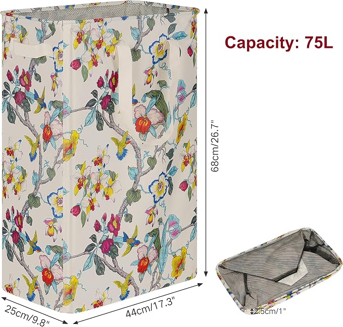 efluky Slim Laundry Basket, Narrow Laundry Hamper - Image 2