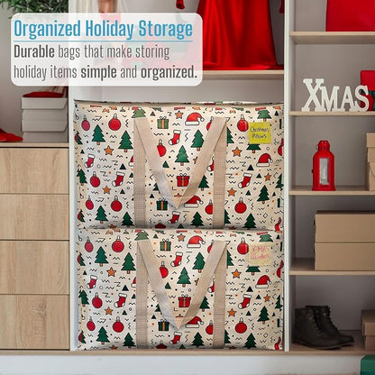 VENO 2 Pack Moving Bags and Large Christmas Storage Bins - Image 6