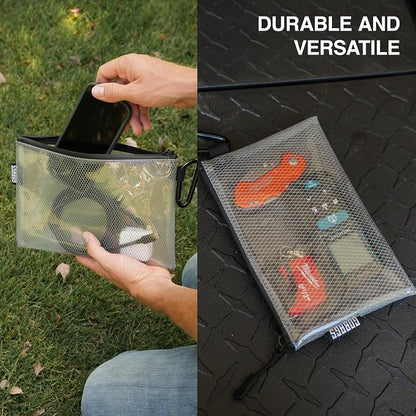 GOBAGS Air Production Multi‑Size Clear Zipper Pouch – Cable Organizer & Travel - Image 6