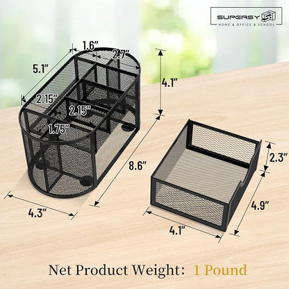 SUPEASY Mesh Desk Organizer, Desk Accessories & Workspace Organizers - Image 3