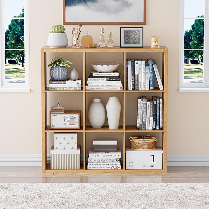 Cube Storage Organizer Bookcase, Decorative 11 inch Open Back Cubical Shelf - Image 2