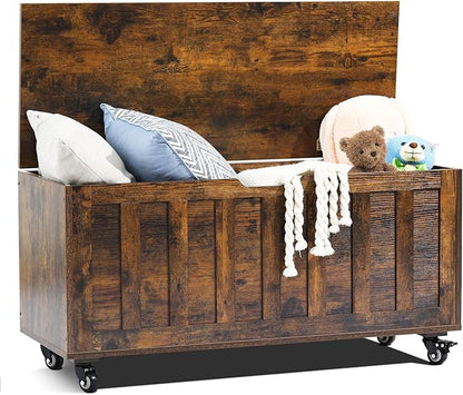 HYZ Storage Chest, 39.4'' Wooden Storage Bench by HYZ