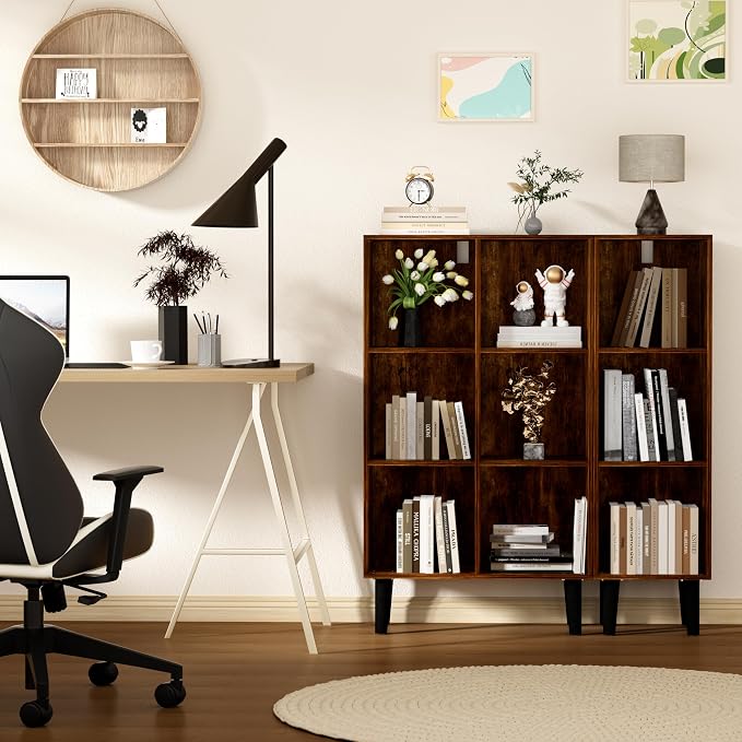3 Cube Bookcase, Wooden Book Shelf Cube Storage Organizer - Image 8