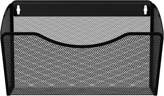 EasyPAG Wall File Organizer, Metal Mesh Hanging File Folder Holder by EasyPAG