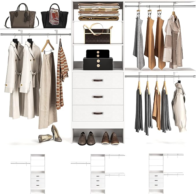 Armocity 96" Wood Closet System by Armocity