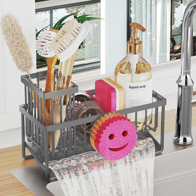 Sponge Holder for Kitchen Sink, Smiley Face Sink Caddy by Unknown