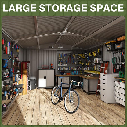 Polar Aurora 10x16 Outdoor Storage Shed, Garden Shed - Image 6